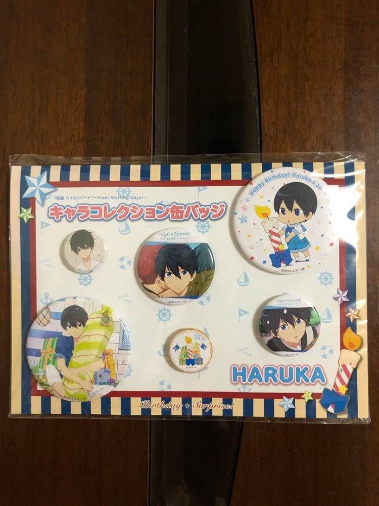 ハイスピード Free 七瀬遙 キャラコレクション缶バッジ